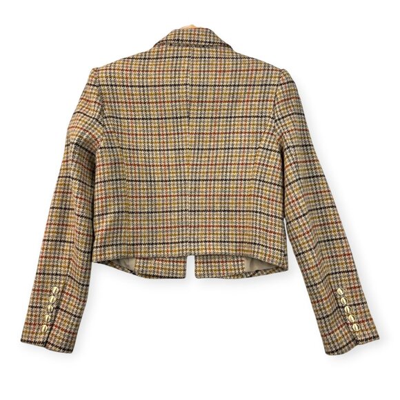 Elie Tahari Womens Tweed Jacket Blazer Autumn Glen Check Prince of Wales Size 6 - Picture 4 of 16